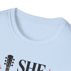 She Plays Guitar And She Plays It Loud T-Shirt