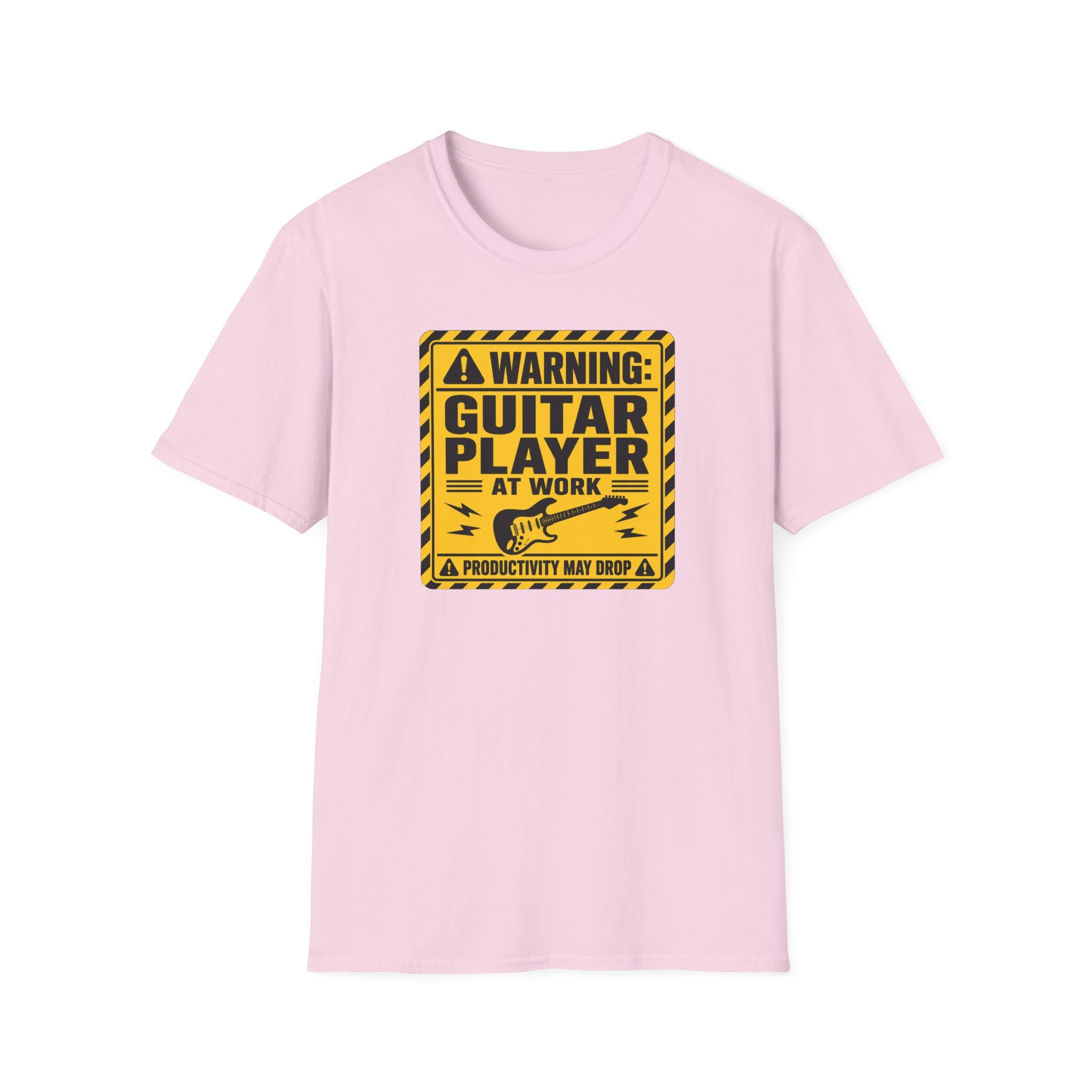 Warning Guitar Player At Work T-Shirt