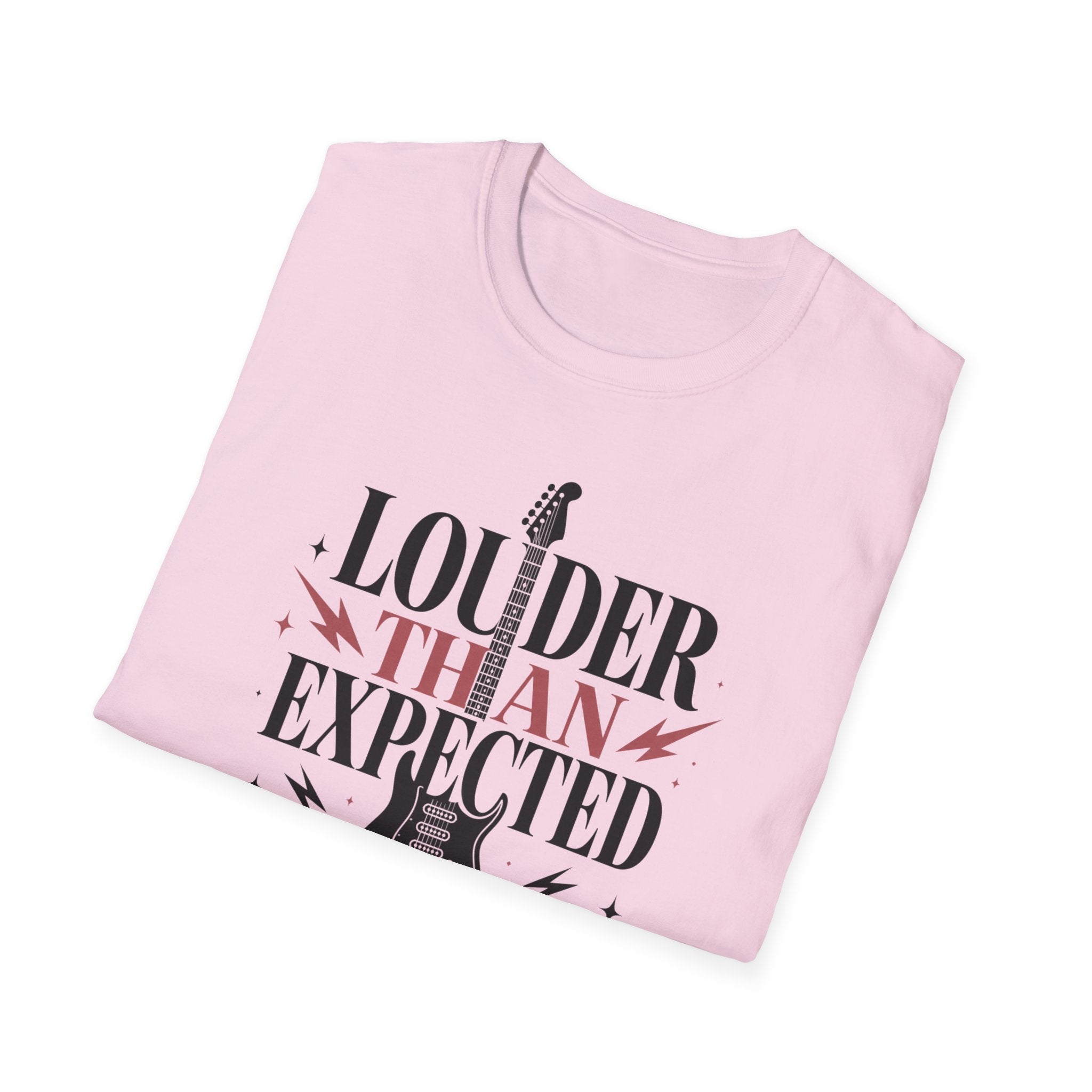 Louder Than Expected Yeah She Plays Guitar T-Shirt