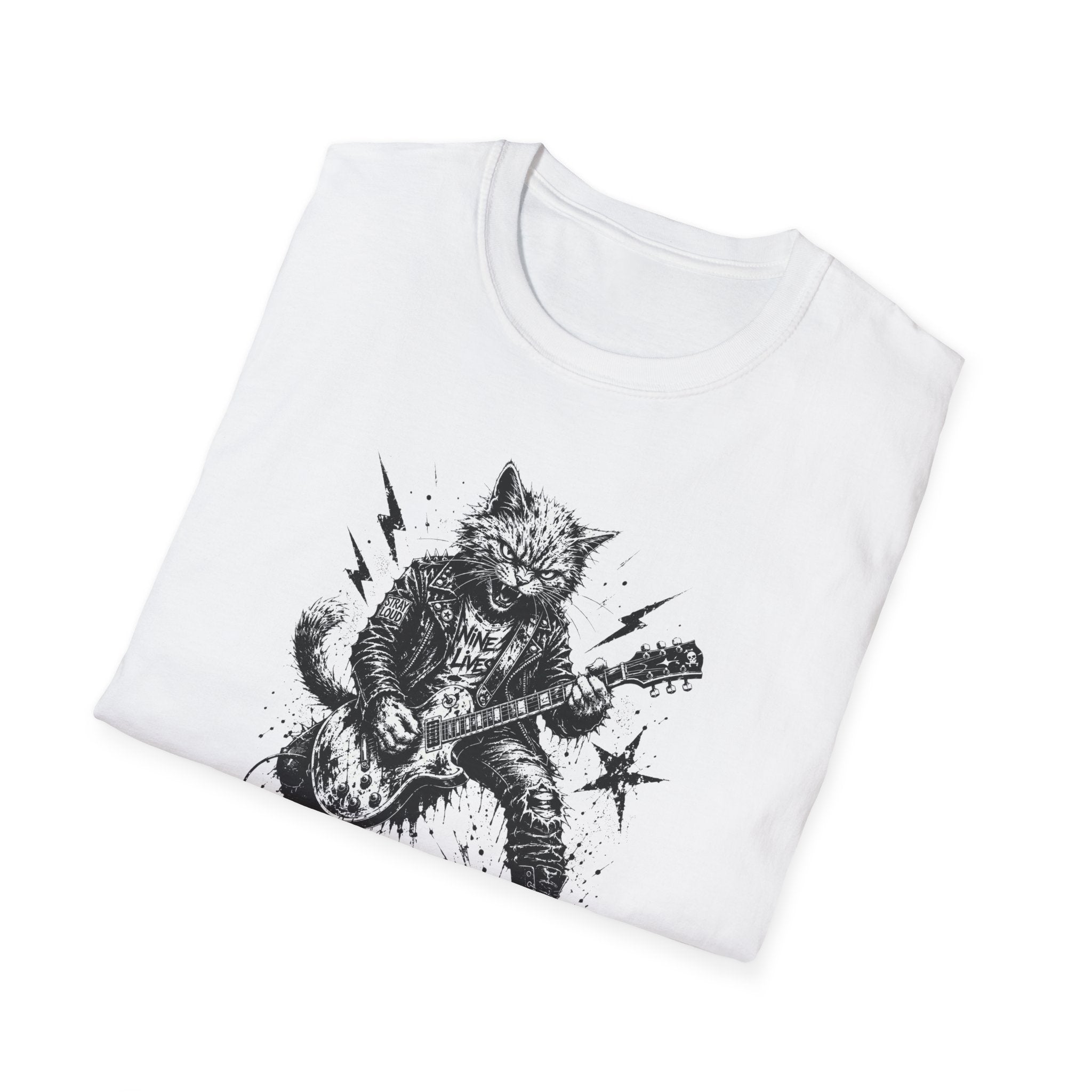 Punk Rock Cat T-Shirt