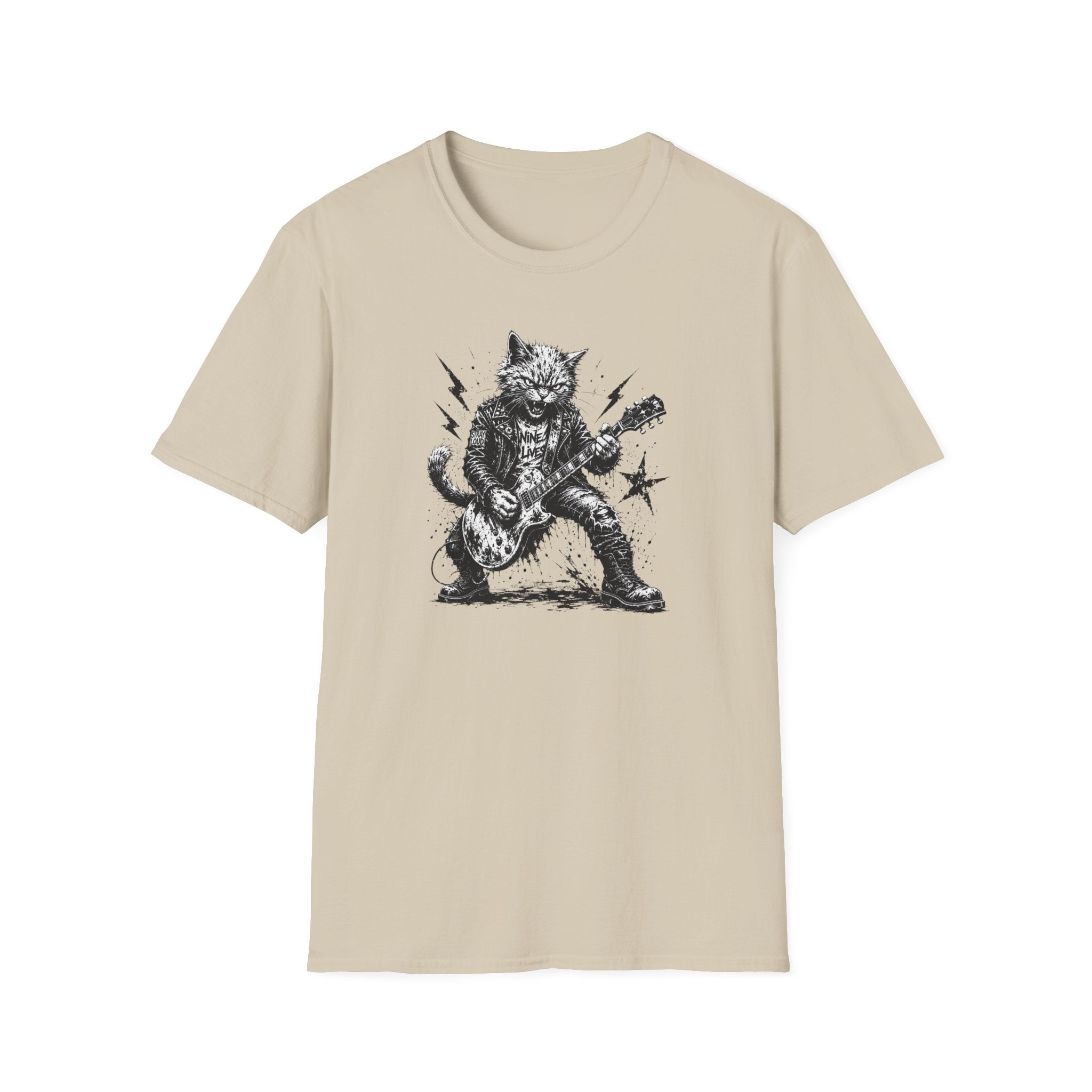 Punk Rock Cat T-Shirt