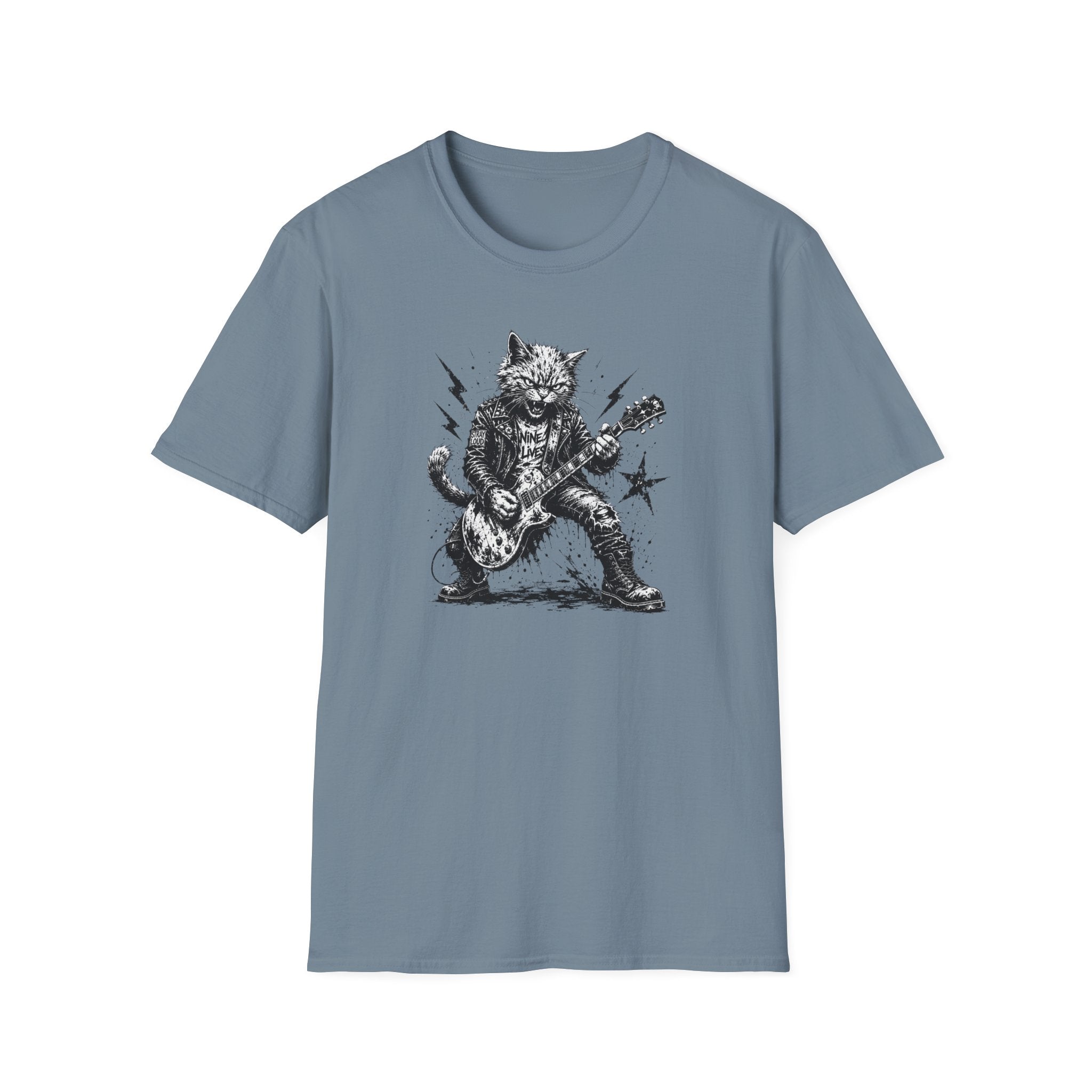 Punk Rock Cat T-Shirt