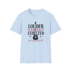 Louder Than Expected Yeah She Plays Guitar T-Shirt