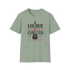 Louder Than Expected Yeah She Plays Guitar T-Shirt