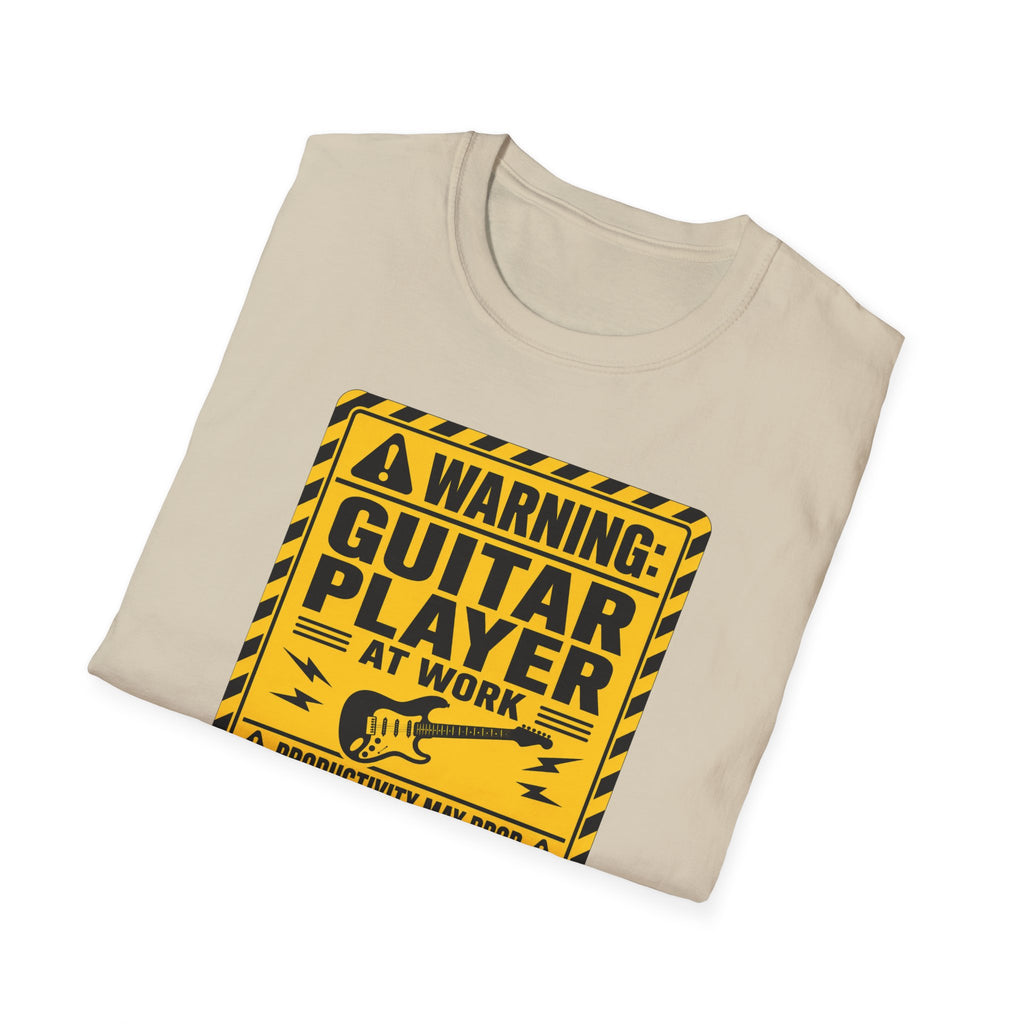 Warning Guitar Player At Work T-Shirt
