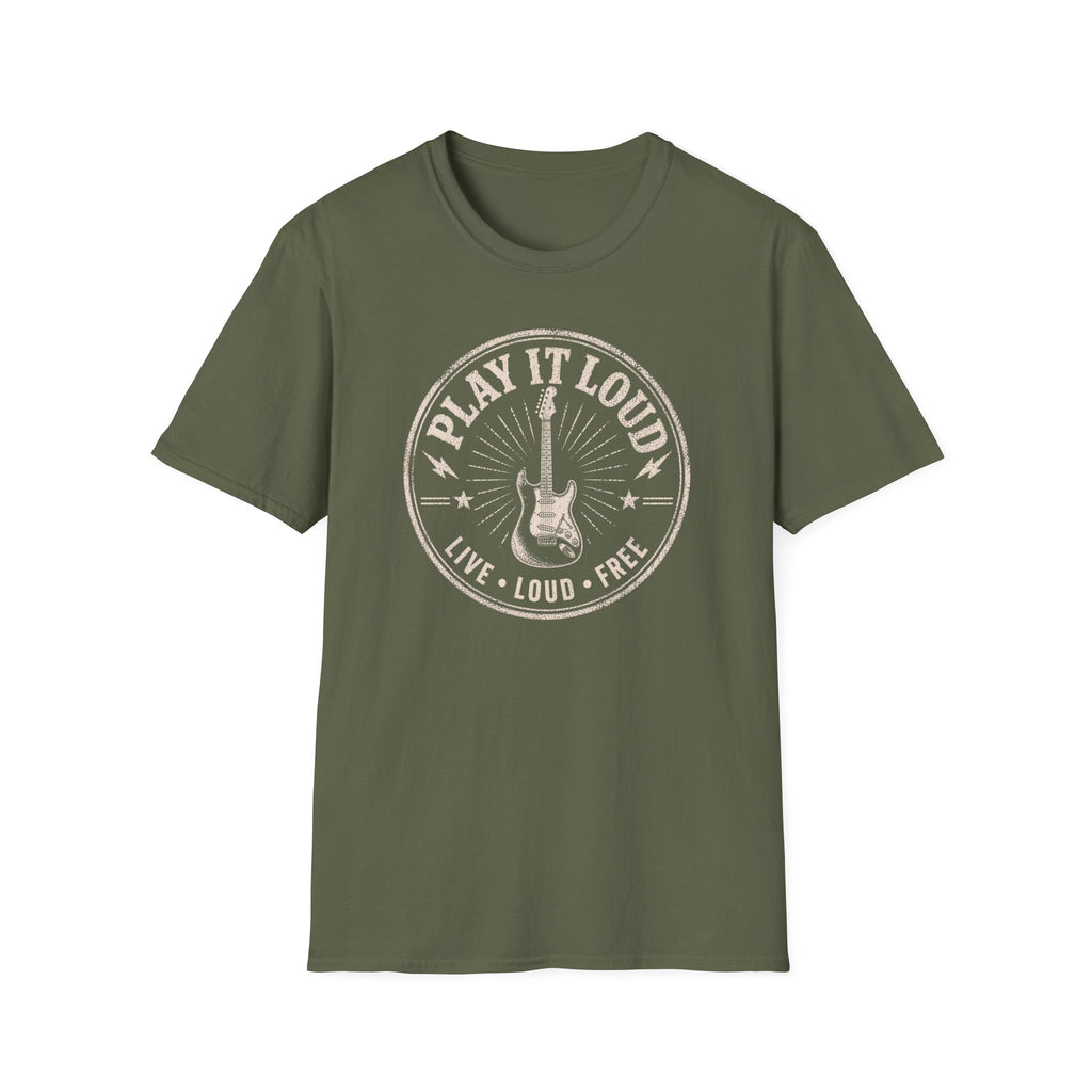 Play It Loud Live Loud Free T-Shirt