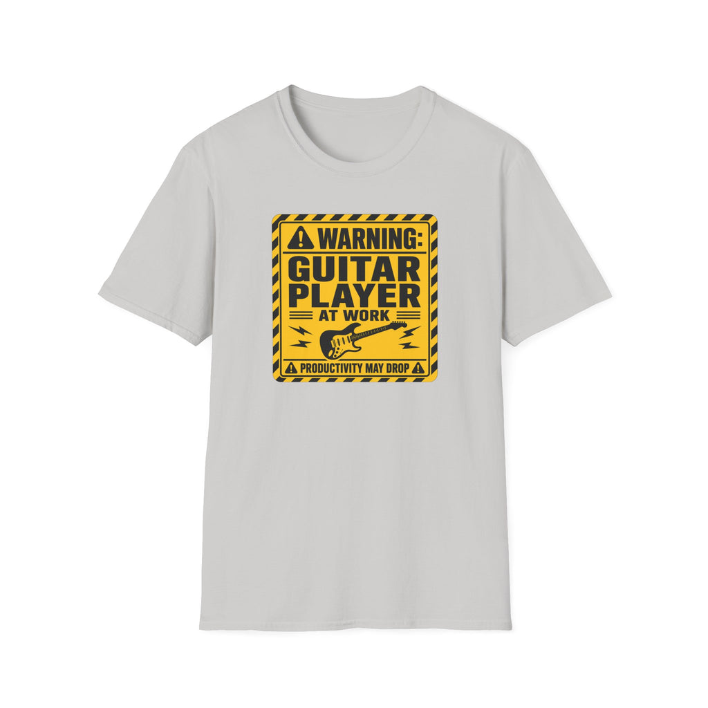 Warning Guitar Player At Work T-Shirt