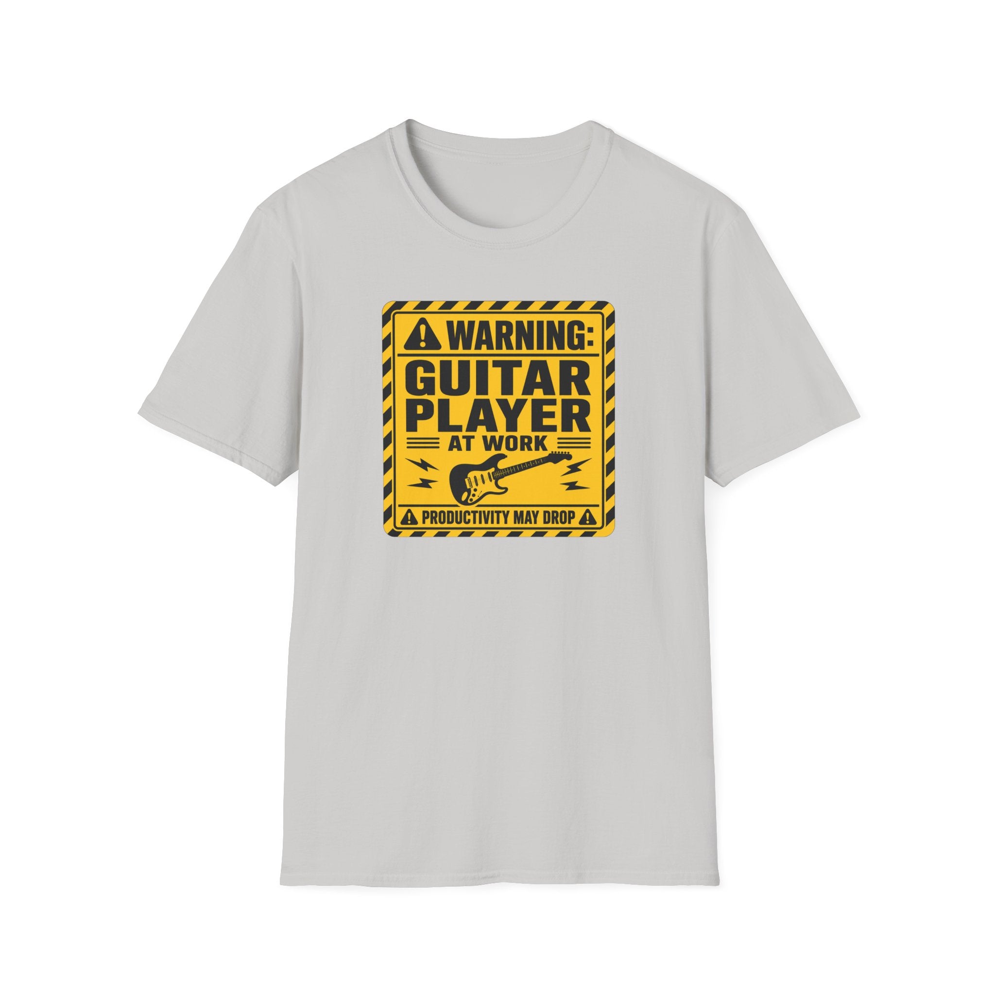 Warning Guitar Player At Work T-Shirt