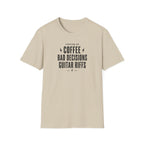 Running On Coffee Bad Decisions Guitar Riffs T-Shirt