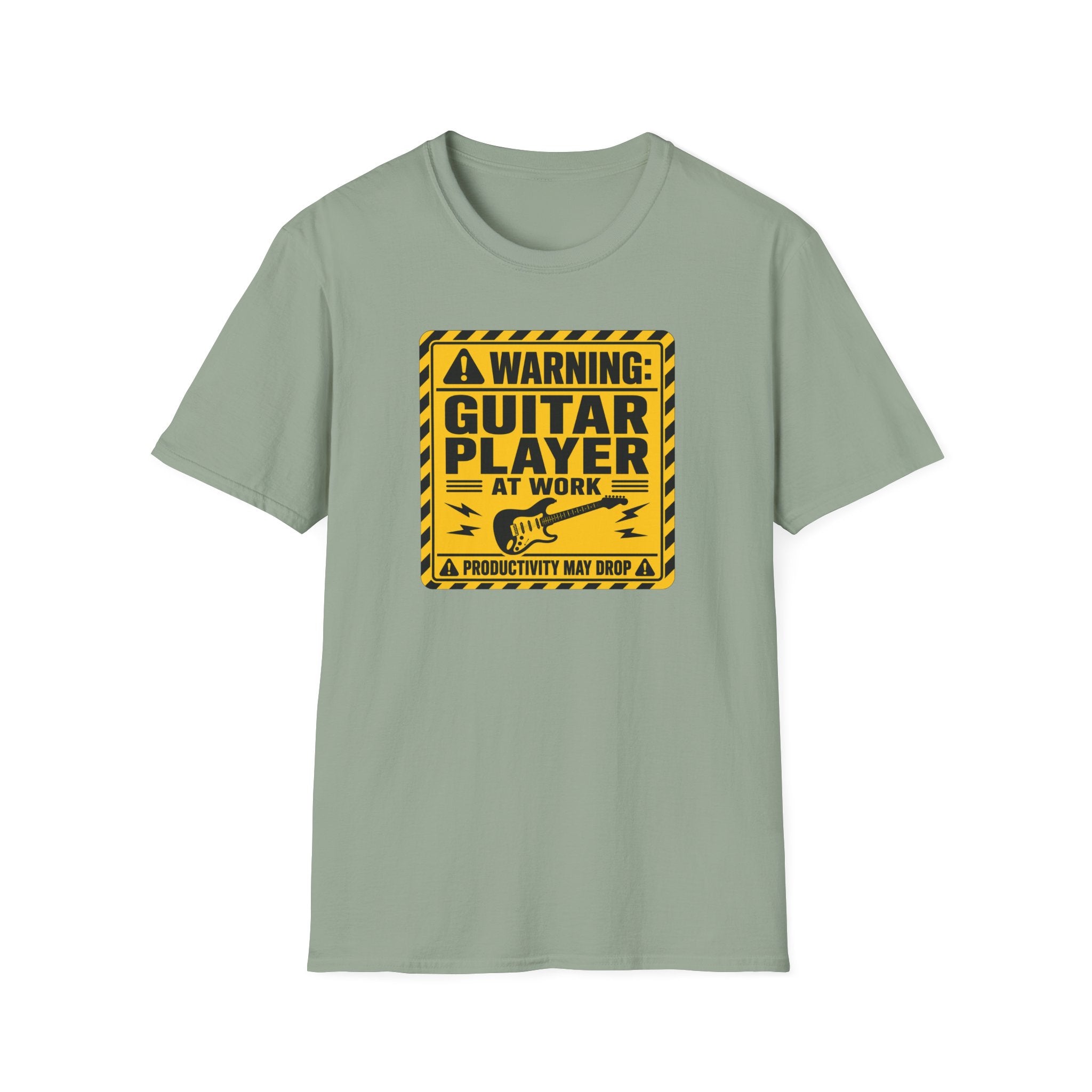 Warning Guitar Player At Work T-Shirt