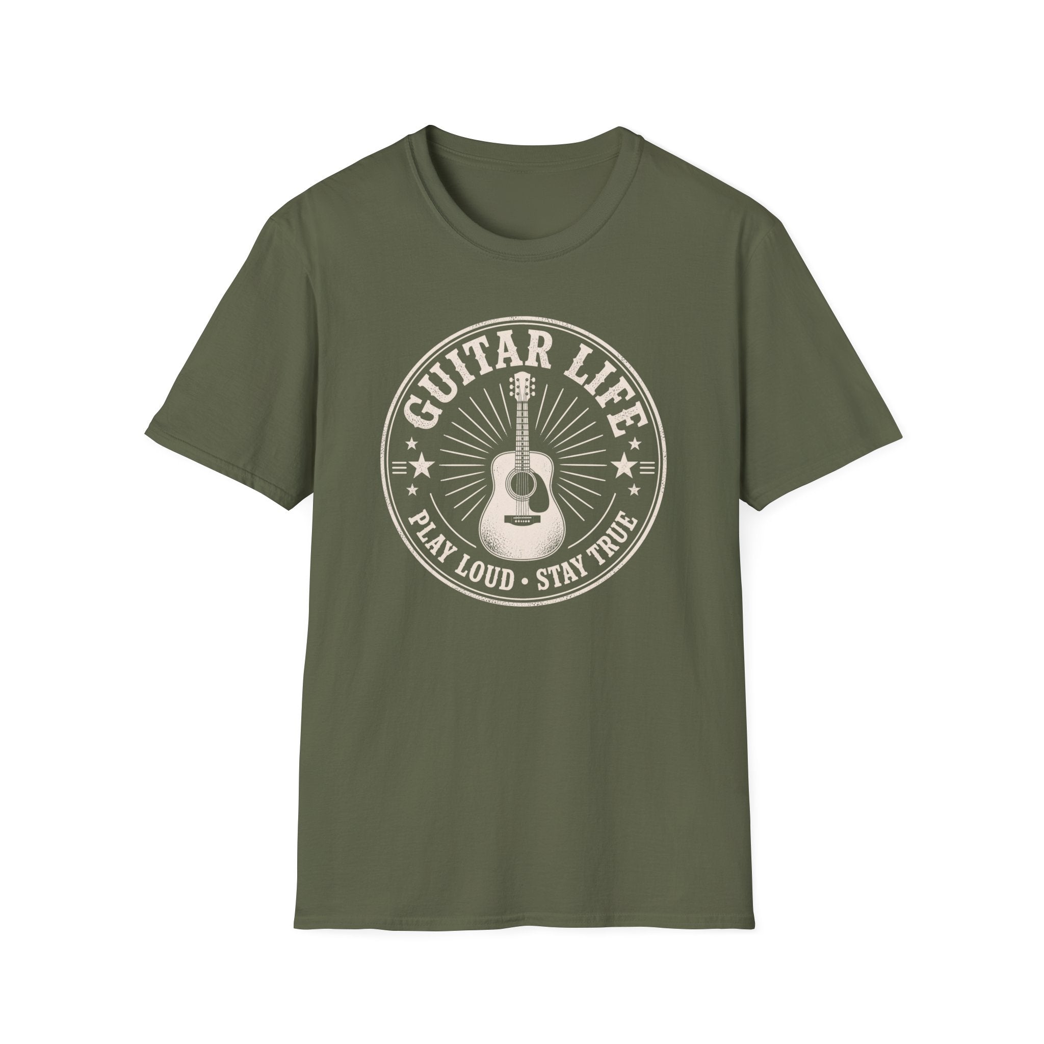 Guitar Player Play Loud Stay True T-Shirt