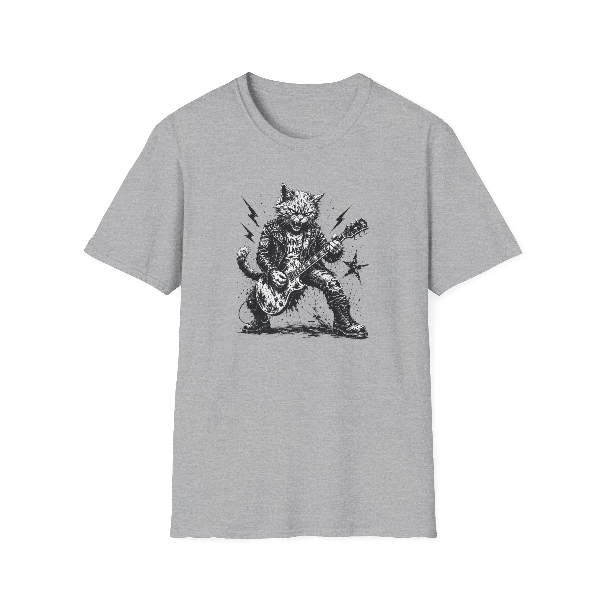 Punk Rock Cat T-Shirt