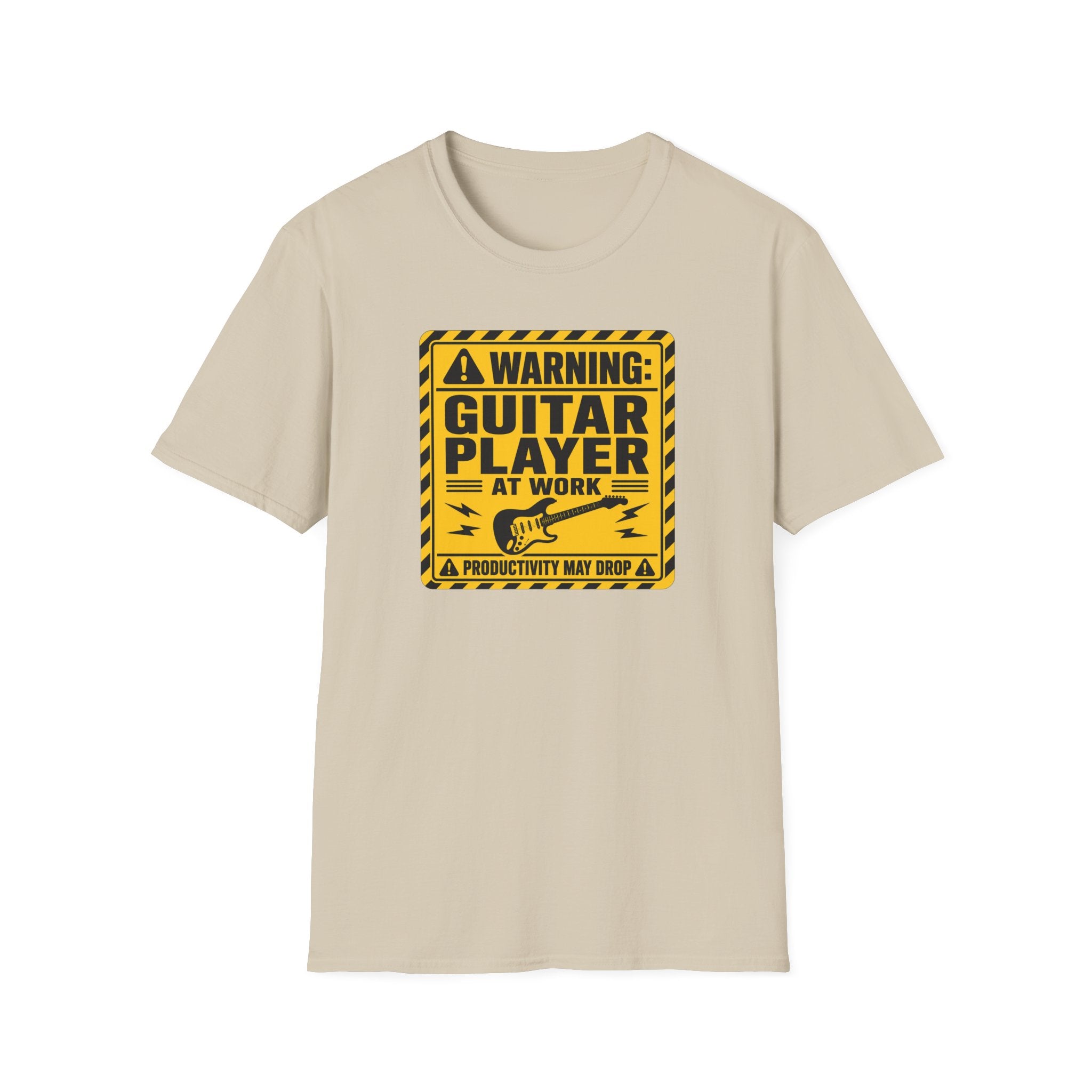 Warning Guitar Player At Work T-Shirt