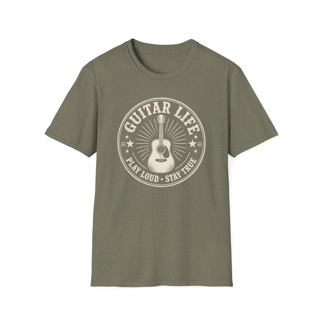 Guitar Player Play Loud Stay True T-Shirt