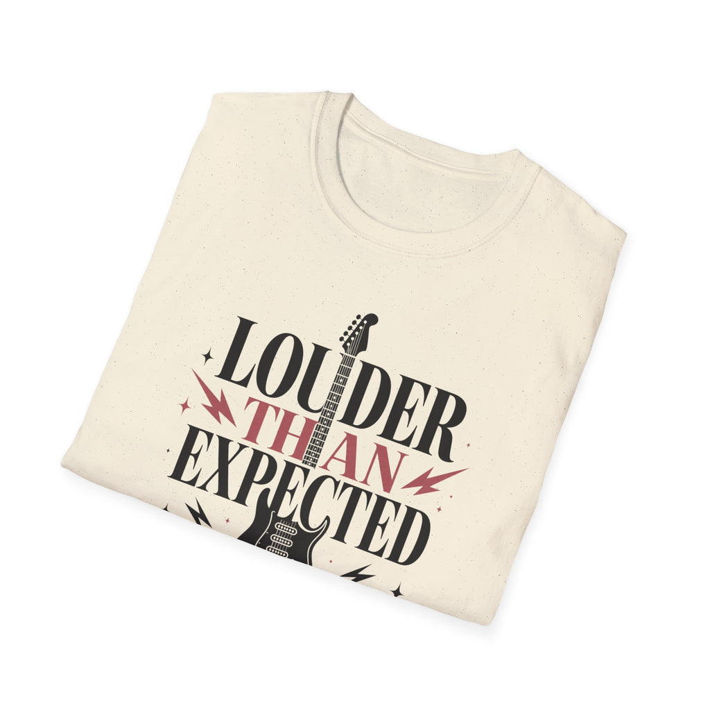Louder Than Expected Yeah She Plays Guitar T-Shirt