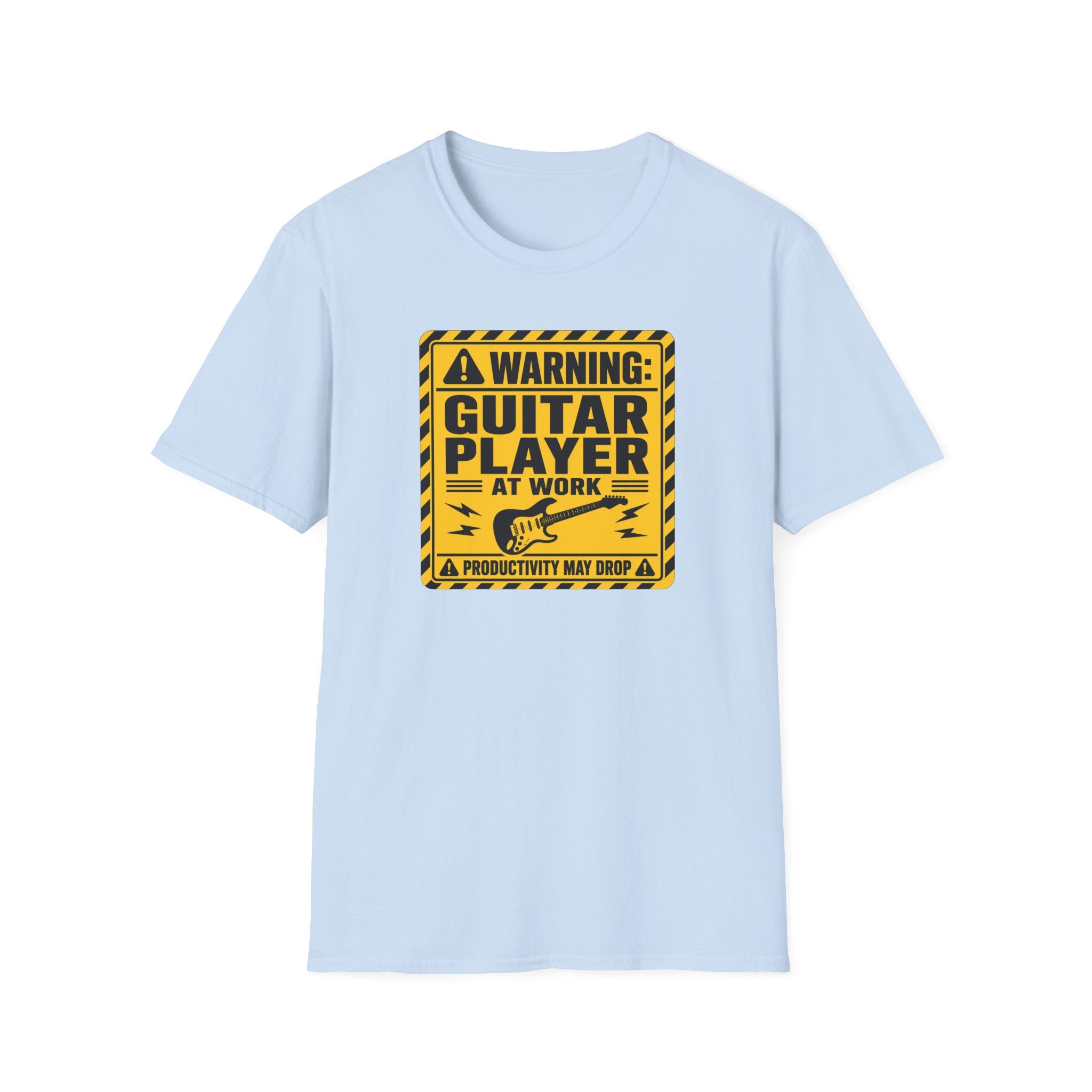 Warning Guitar Player At Work T-Shirt