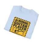 Warning Guitar Player At Work T-Shirt