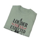 Louder Than Expected Yeah She Plays Guitar T-Shirt