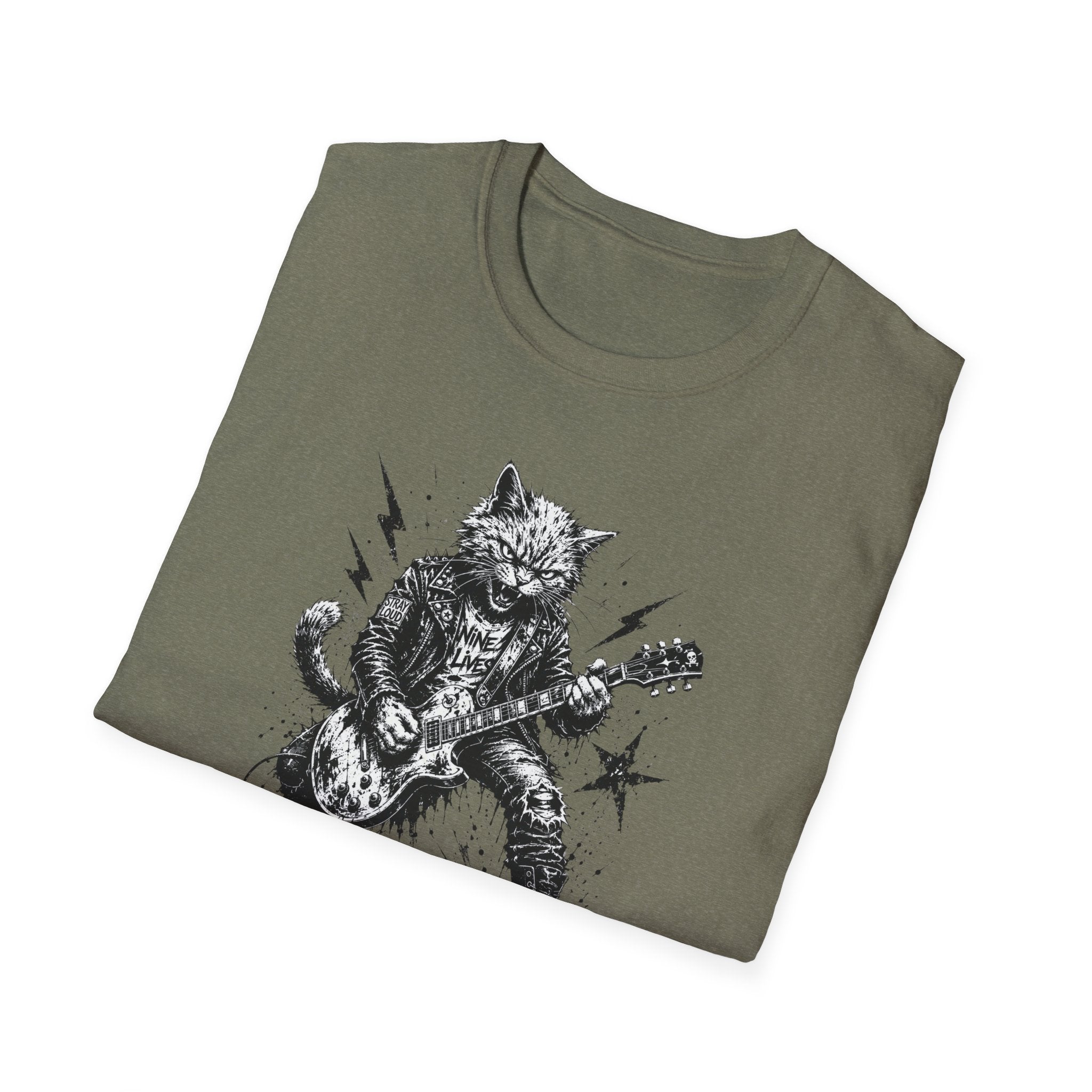 Punk Rock Cat T-Shirt