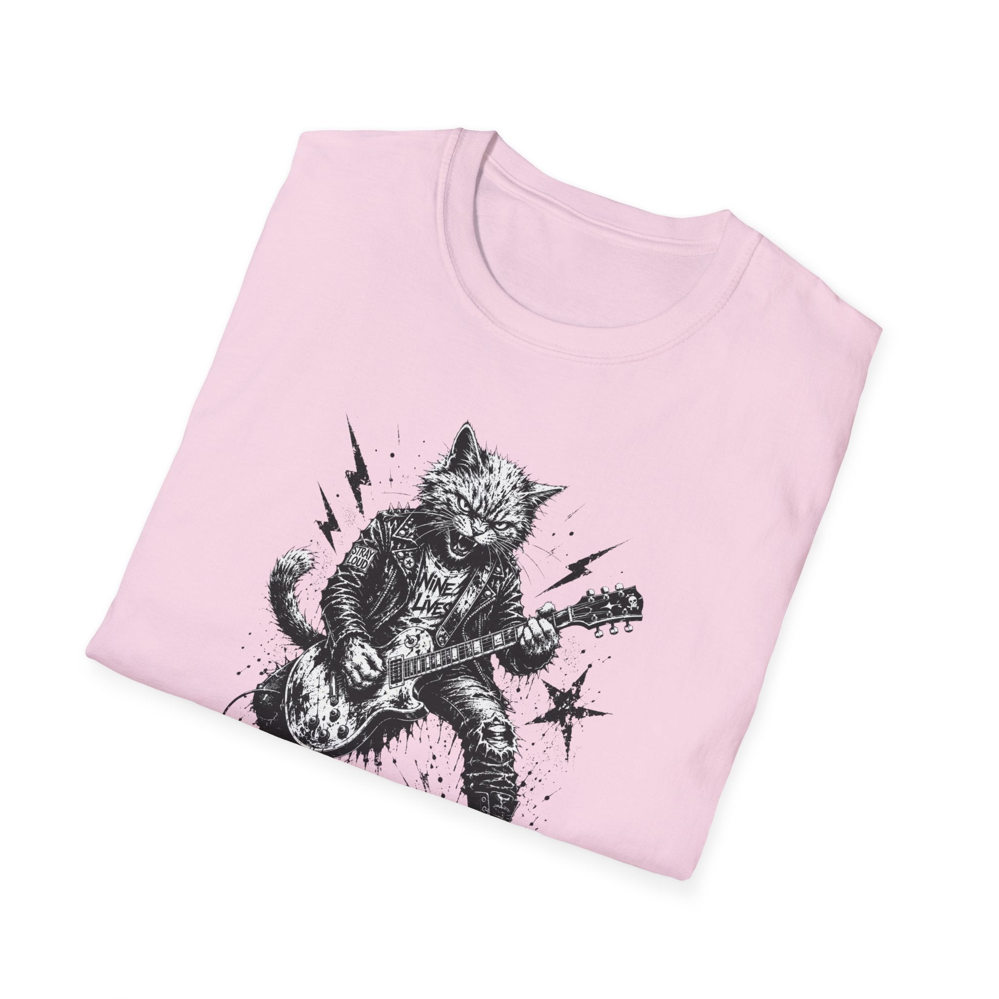 Punk Rock Cat T-Shirt