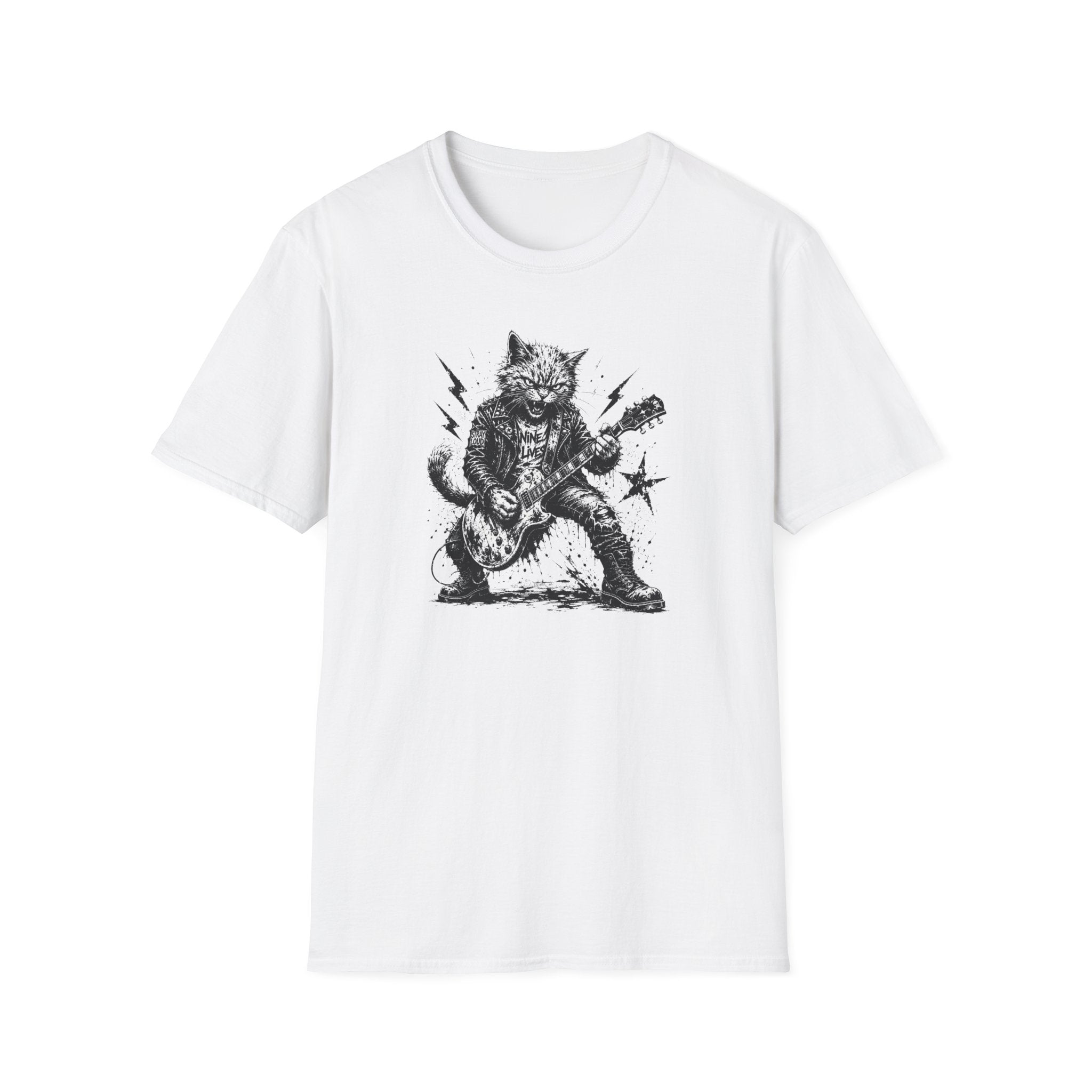 Punk Rock Cat T-Shirt