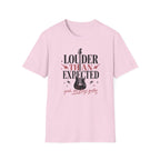 Louder Than Expected Yeah She Plays Guitar T-Shirt