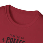 Running On Coffee Bad Decisions Guitar Riffs T-Shirt