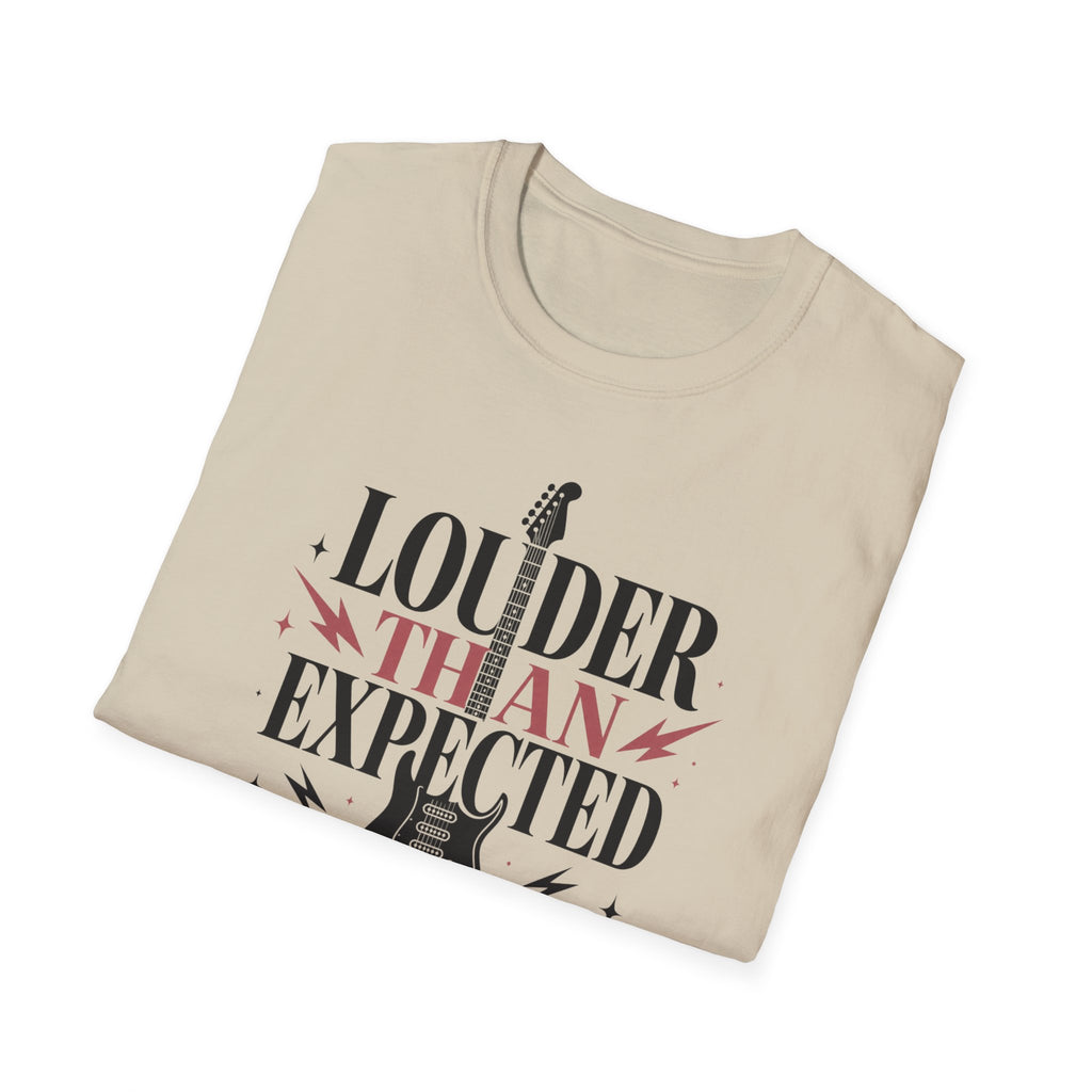 Louder Than Expected Yeah She Plays Guitar T-Shirt
