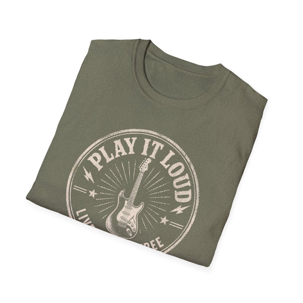 Play It Loud Live Loud Free T-Shirt