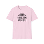 Running On Coffee Bad Decisions Guitar Riffs T-Shirt