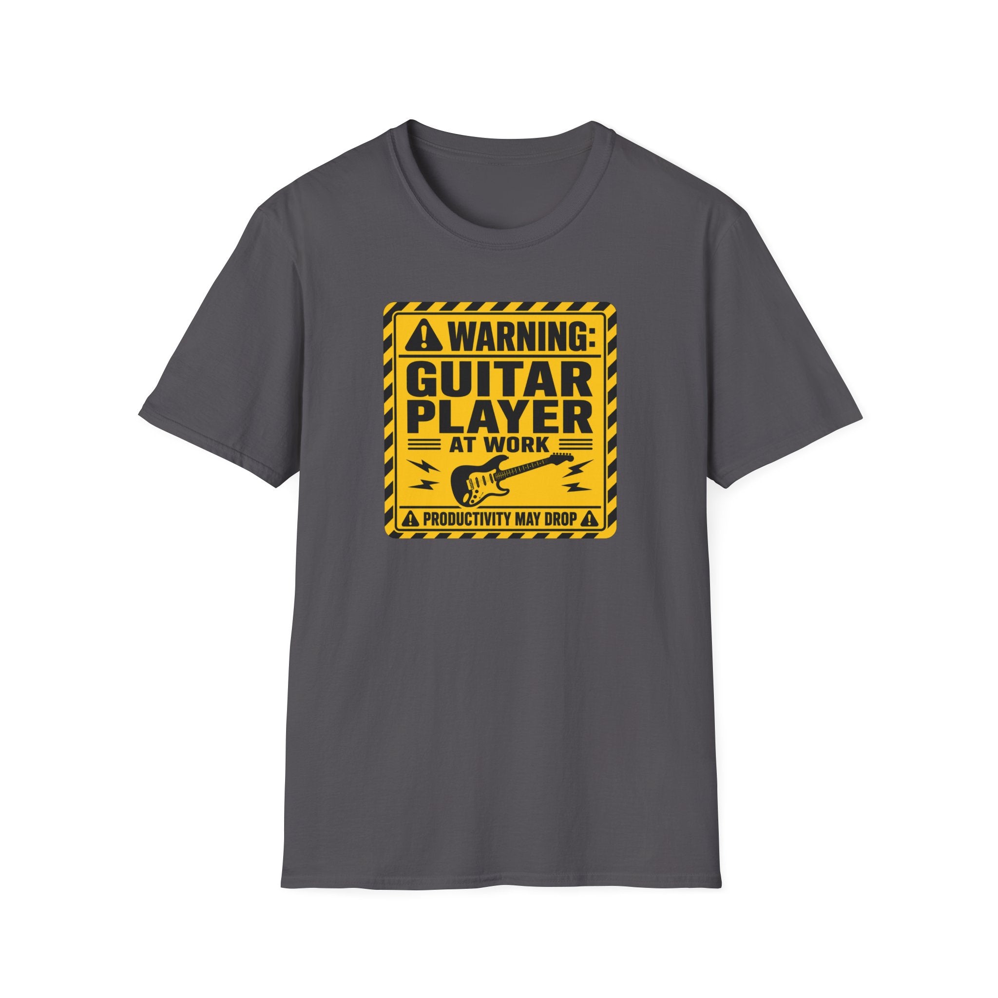 Warning Guitar Player At Work T-Shirt