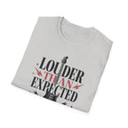 Louder Than Expected Yeah She Plays Guitar T-Shirt