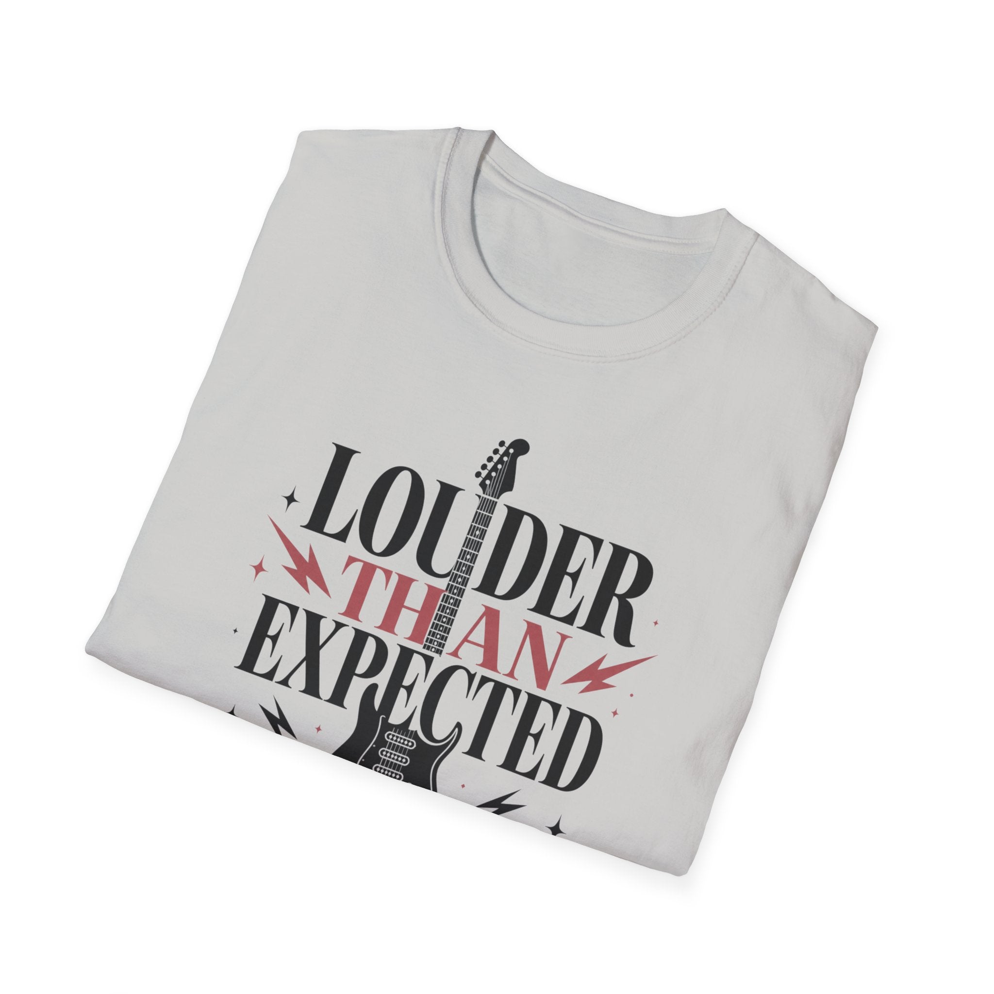 Louder Than Expected Yeah She Plays Guitar T-Shirt