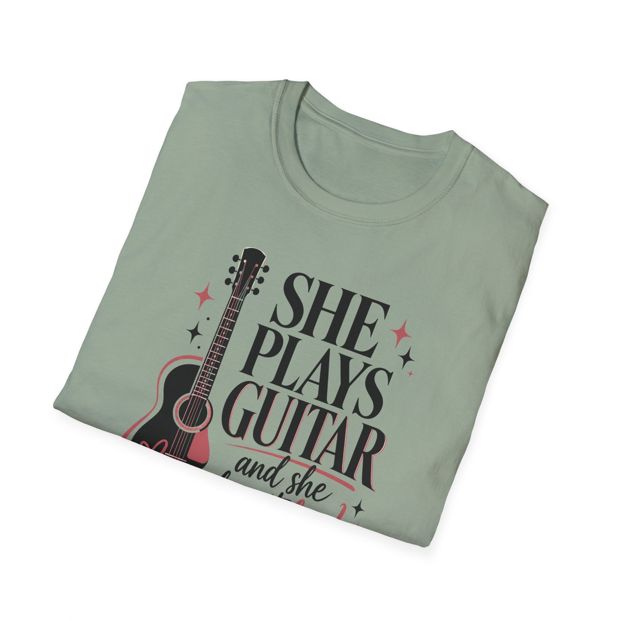 She Plays Guitar And She Plays It Loud T-Shirt
