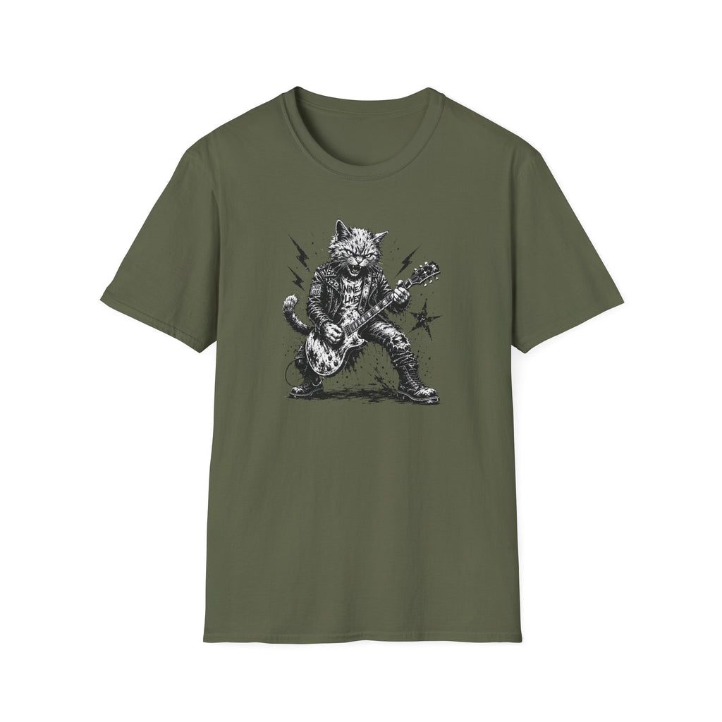 Punk Rock Cat T-Shirt