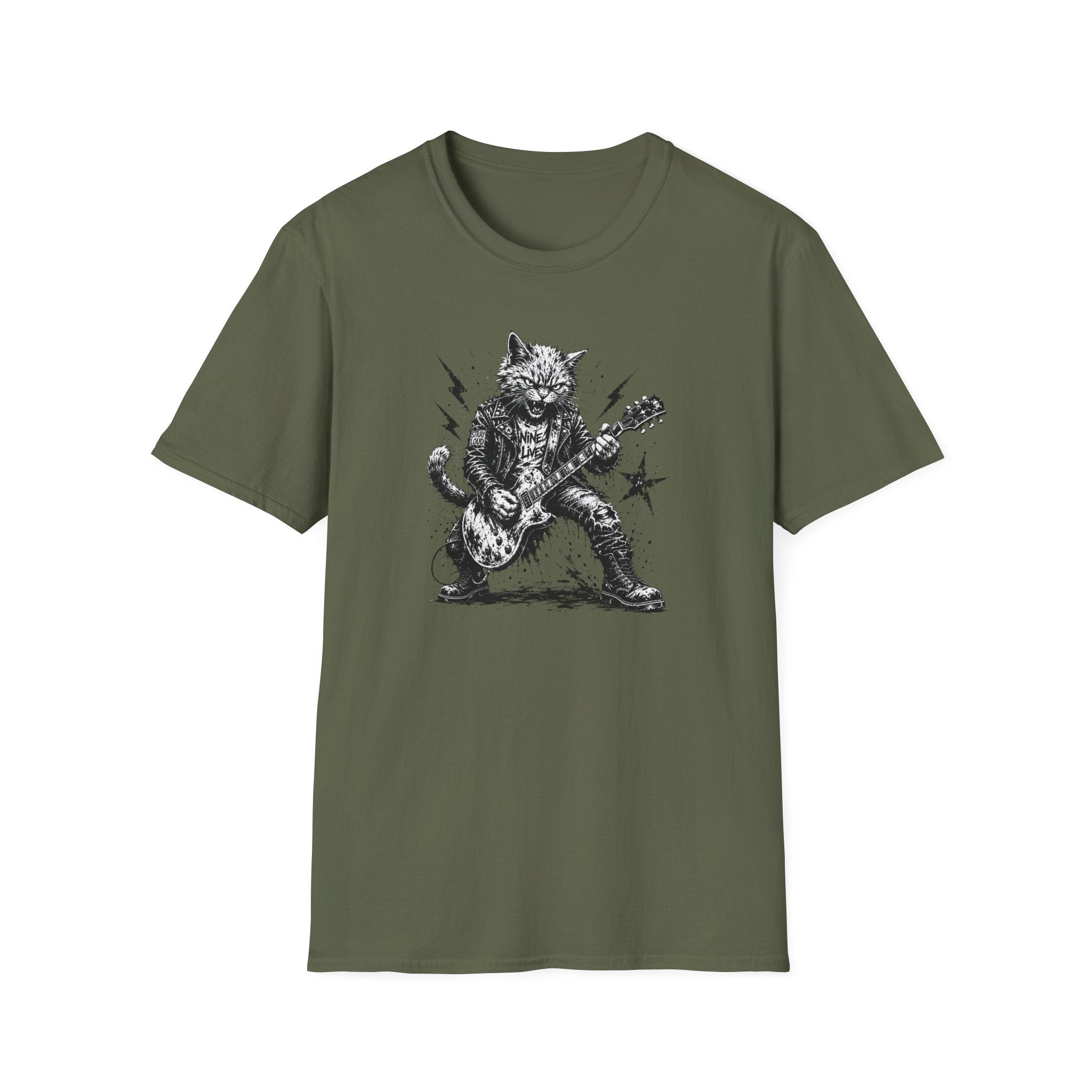 Punk Rock Cat T-Shirt