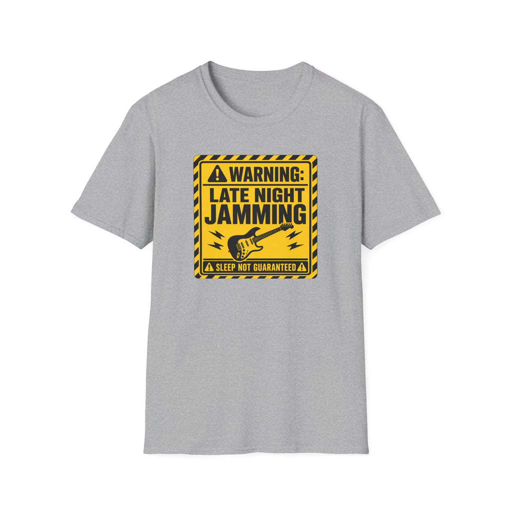 Warning Late Night Jamming T-Shirt