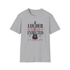 Louder Than Expected Yeah She Plays Guitar T-Shirt