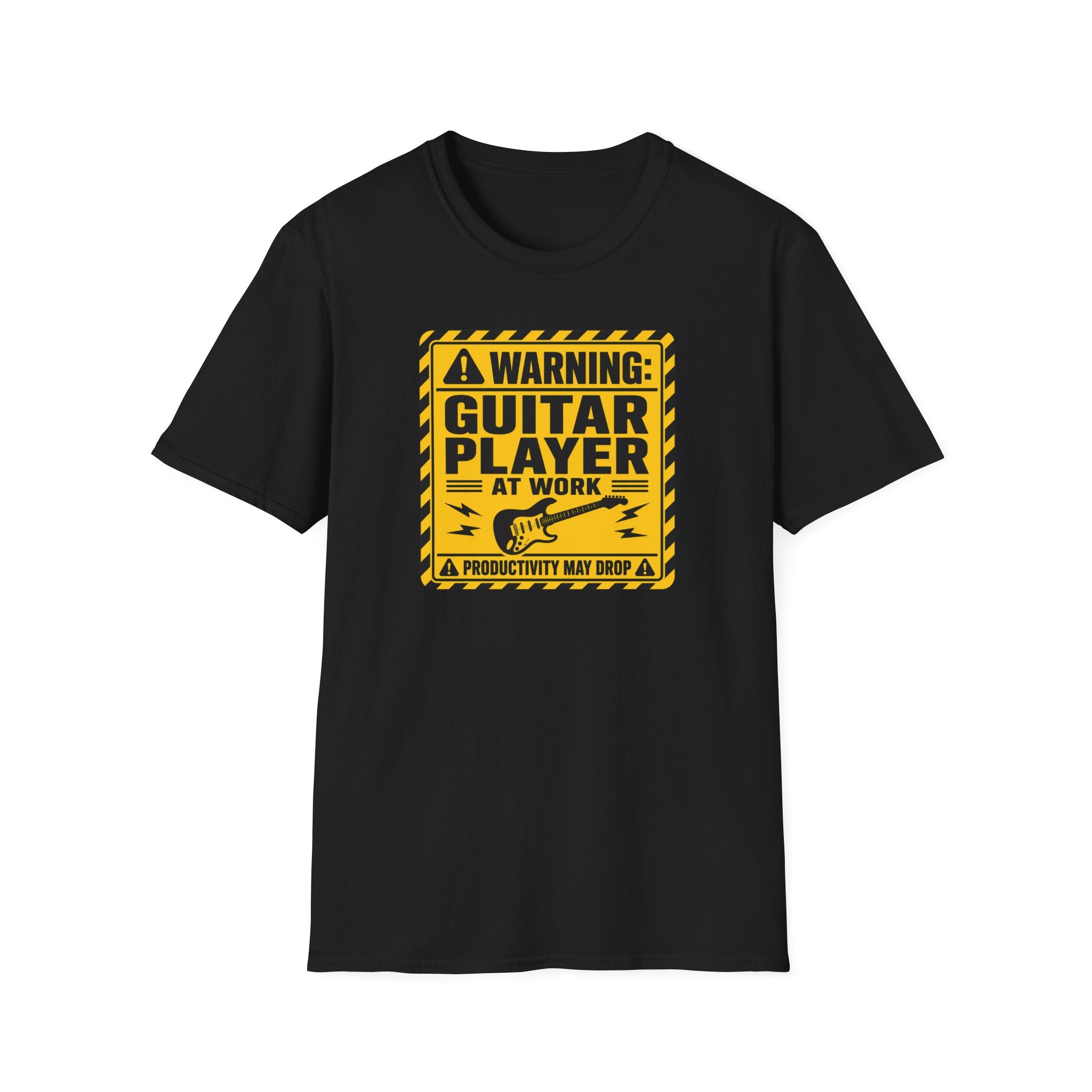 Warning Guitar Player At Work T-Shirt