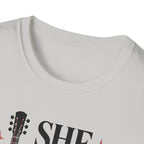 She Plays Guitar And She Plays It Loud T-Shirt