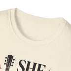 She Plays Guitar And She Plays It Loud T-Shirt