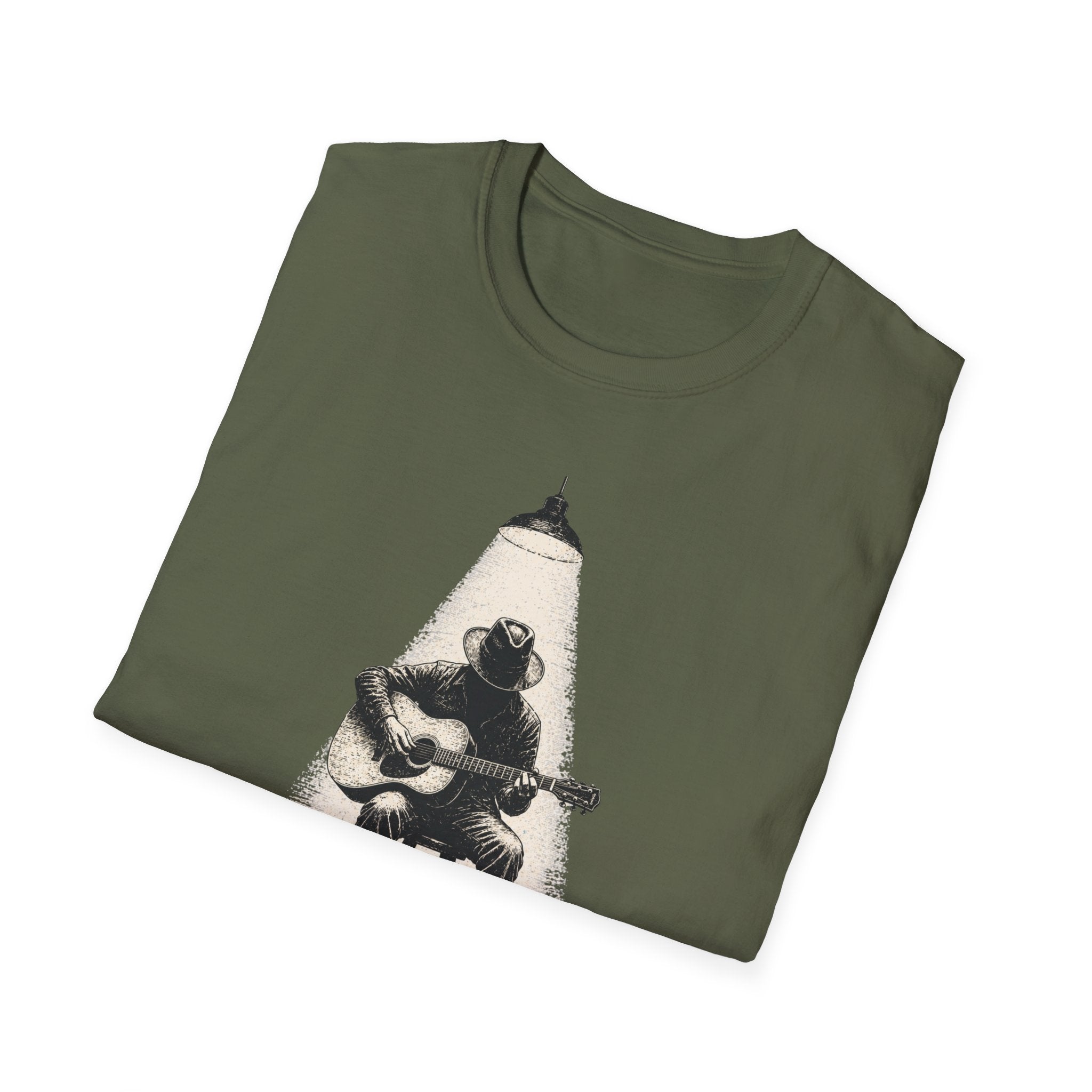 Blues Player In Spot Light T-Shirt