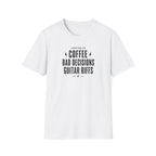 Running On Coffee Bad Decisions Guitar Riffs T-Shirt