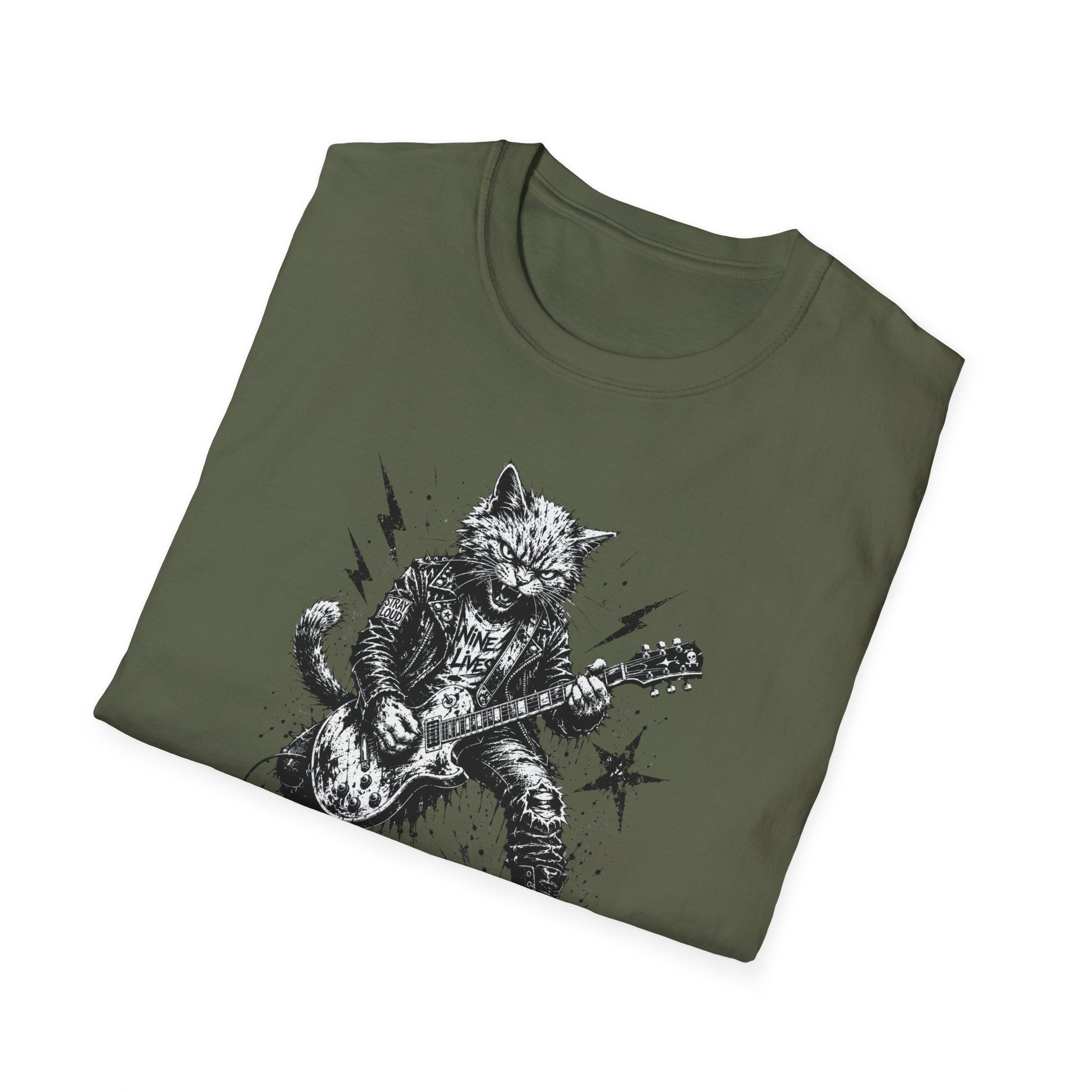 Punk Rock Cat T-Shirt
