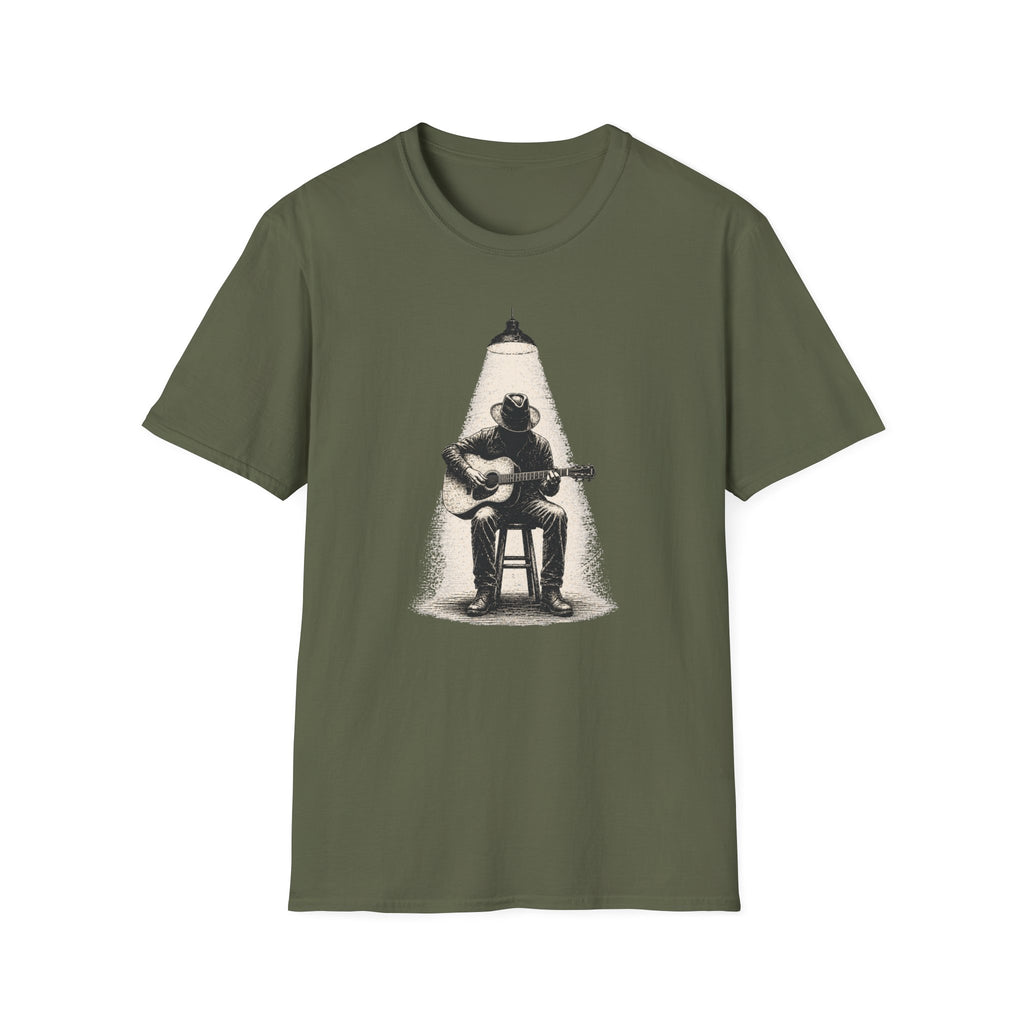 Blues Player In Spot Light T-Shirt