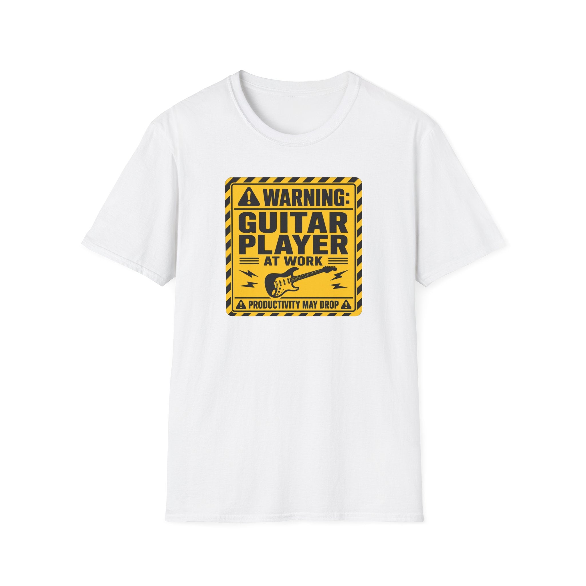 Warning Guitar Player At Work T-Shirt