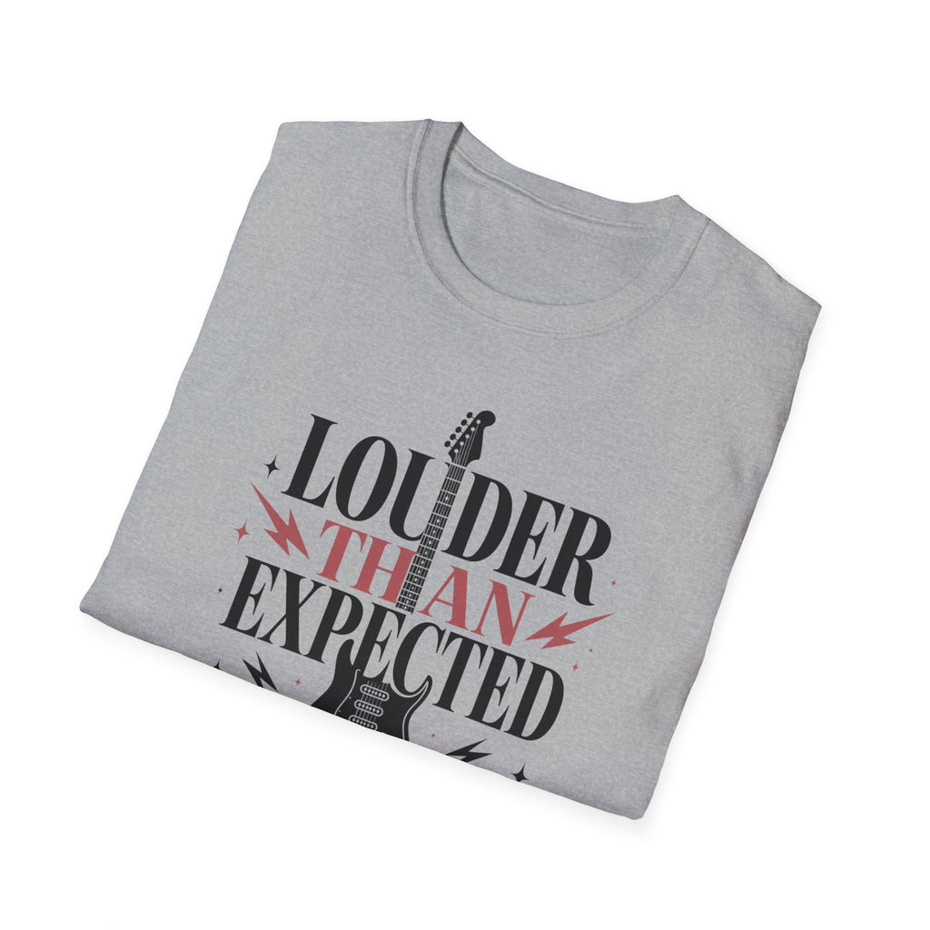 Louder Than Expected Yeah She Plays Guitar T-Shirt