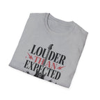 Louder Than Expected Yeah She Plays Guitar T-Shirt