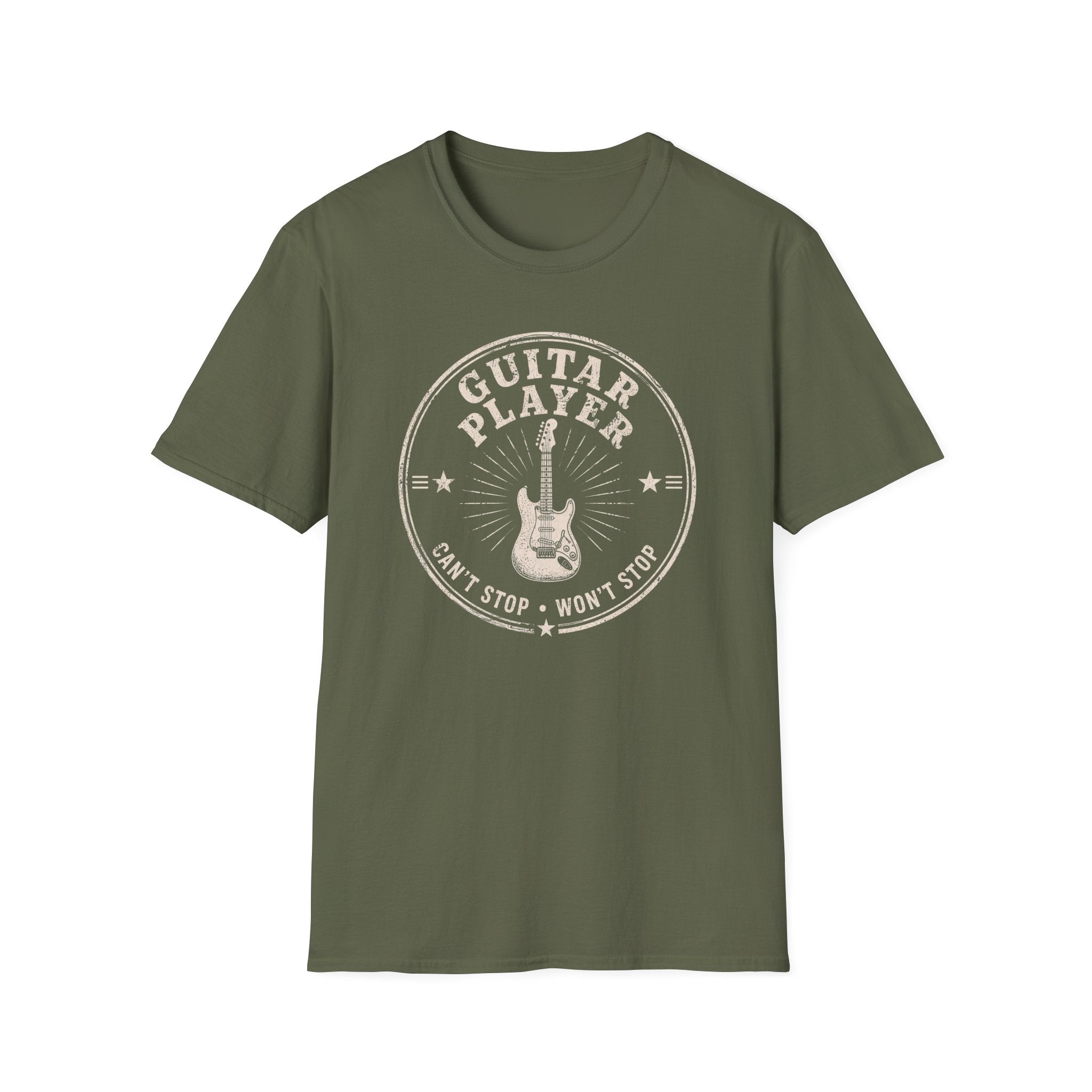 Guitar Player Cant Stop Wont Stop T-Shirt