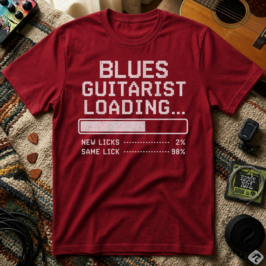 Blues Guitarist Loading T-Shirt